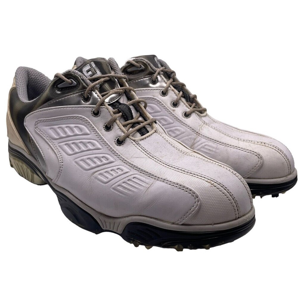 FOOTJOY FJ SPORT Men’s Golf Shoes Color White/Gray Size 10W/ 53203